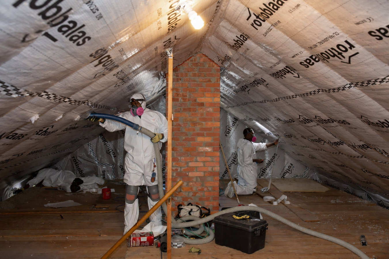 Attic air sealing